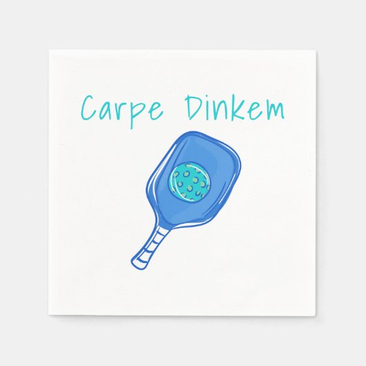 Serviette En Papier Drôle Pickleball Carpe Dinkem Humour (Devant)
