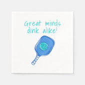 Serviette En Papier Drôle Pickleball grands esprits Dink Alike Humour  (Devant)
