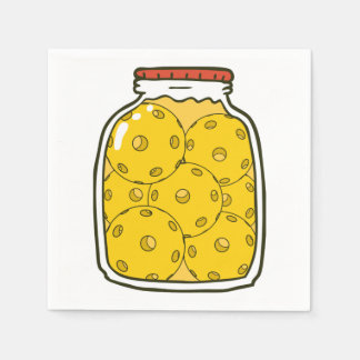 Serviette En Papier Drôle pot de Pickleball