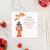 Serviette en papier drôle pour Thanksgiving (En situation)