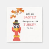 Serviette en papier drôle pour Thanksgiving (Devant)