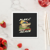 Serviette En Papier Drôle Rendre Amerigator Donald Parody Américain (En situation)