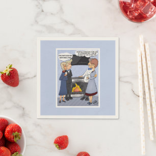 Serviette En Papier Drôle résolution du Nouvel An Napkin