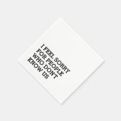 Serviette En Papier Drôle Sarcastique (Coin)