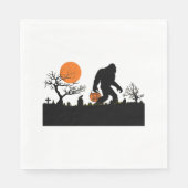 Serviette En Papier Drôle Sasquatch Bigfoot Halloween T-shirt costume (Devant)