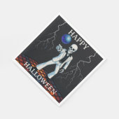 Serviette En Papier Drôle Skeleton Haunted Disco Halloween Party (Coin)