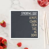 Serviette En Papier Drôle Synonyme Rickroll Party (En situation)