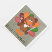Serviette En Papier Drôle Thanksgiving dinde dinde serviettes en papie (Coin)