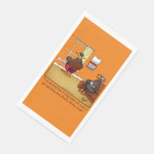 Serviette En Papier Drôle Thanksgiving Humour serviettes de toilette (Coin)