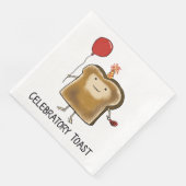 Serviette En Papier Drôle Toast festif (Coin)