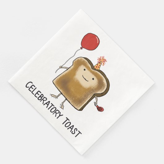 Serviette En Papier Drôle Toast festif (Coin)