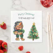 Serviette En Papier Drôle Troll Fête de Noël Style scandinave (En situation)
