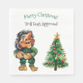 Serviette En Papier Drôle Troll Fête de Noël Style scandinave (Devant)