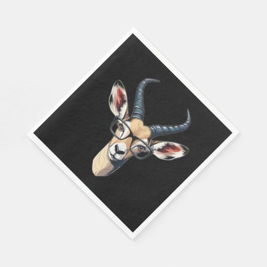 Serviette En Papier Drôle visage gazelle pour les amateurs de safari e (Coin)