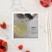 Serviette En Papier Drop de citron classique (En situation)