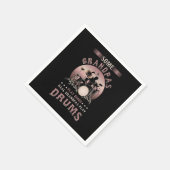 Serviette En Papier Drummers Amateurs de musique Drumming Musiciens Re (Coin)