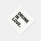 Serviette En Papier Drunk in Love (Coin)