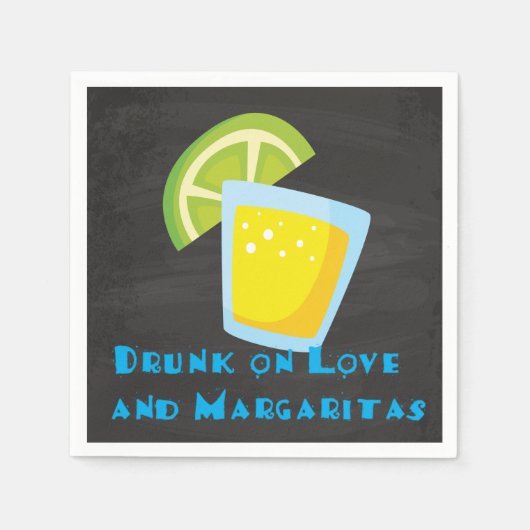 Serviette En Papier Drunon Love Fiesta Cocktail Serviettes (Devant)