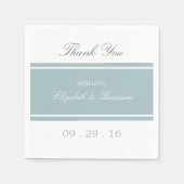 Serviette En Papier Duck Egg Bleu Mariage moderne (Devant)