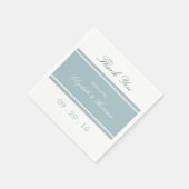 Serviette En Papier Duck Egg Bleu Mariage moderne (Coin)