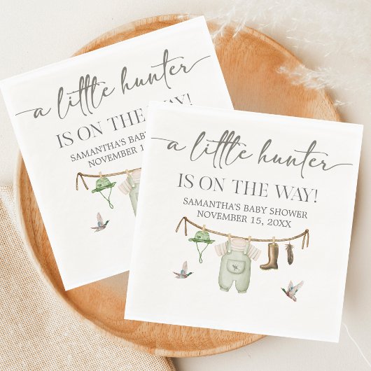 Serviette En Papier Duck Hunting Baby Shower