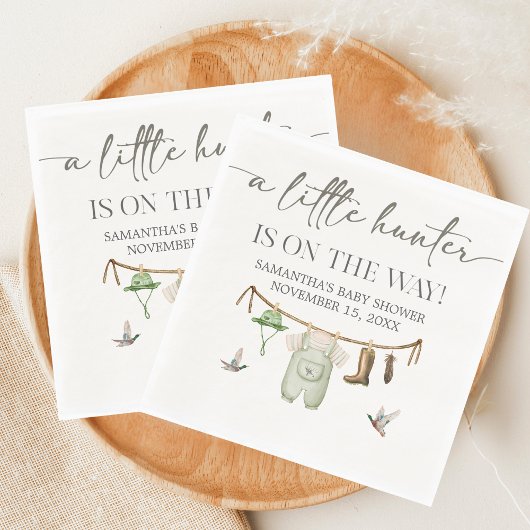 Serviette En Papier Duck Hunting Baby Shower