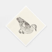 Serviette En Papier Duck Sketch (Coin)
