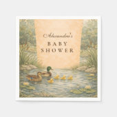 Serviette En Papier Duckling Pond Baby Shower (Devant)