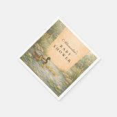 Serviette En Papier Duckling Pond Baby Shower (Coin)