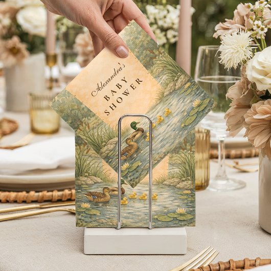 Serviette En Papier Duckling Pond Baby Shower