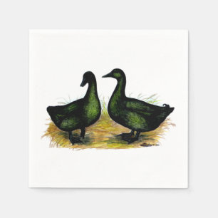 Serviette En Papier Ducks : Cayuga Pair