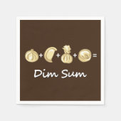 Serviette En Papier Dumpling + Dumpling + Dumpling Equals Dim Sum (Devant)