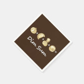 Serviette En Papier Dumpling + Dumpling + Dumpling Equals Dim Sum (Coin)