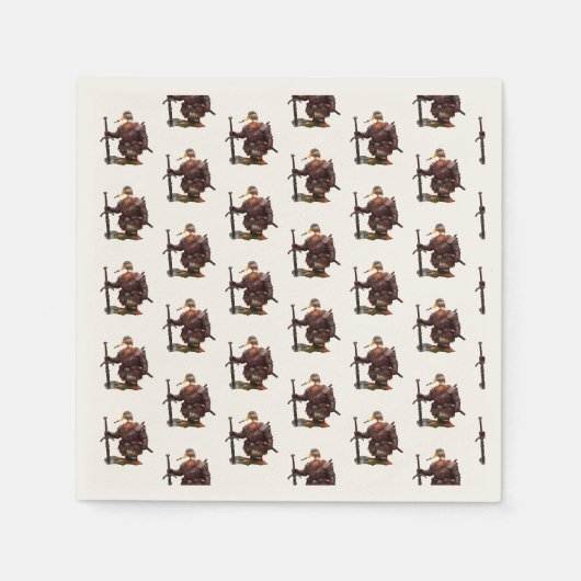 Serviette En Papier Durulz avec épée (Devant)