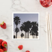 Serviette En Papier Dusk avec palmiers Scène tropicale (En situation)