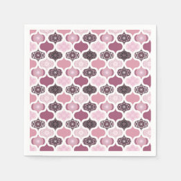Serviette En Papier Dusky Rose Dot Mandalas Ogee Patchwork Papercraft