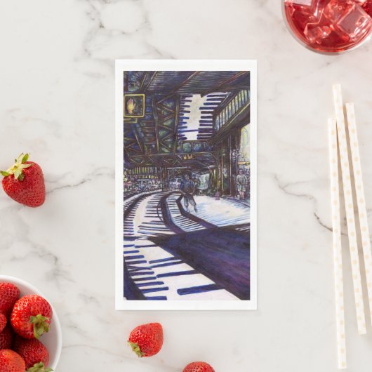 Serviette En Papier Dusting the Piano (En situation)