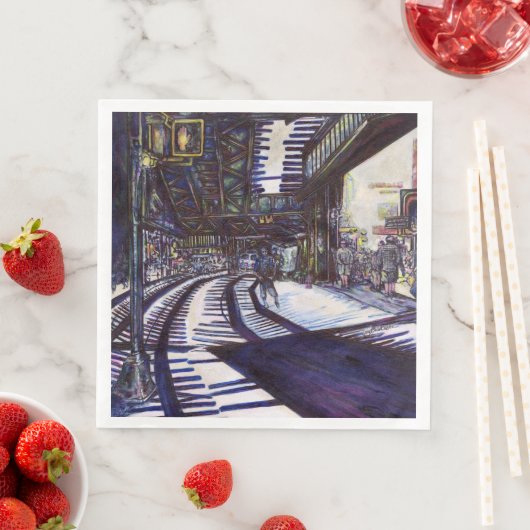 Serviette En Papier Dusting the Piano (En situation)