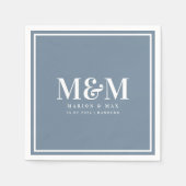 Serviette En Papier Dusty blue 01 (Devant)