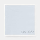 Serviette En Papier Dusty Blue Custom Names Luncheon Napkins (Devant)
