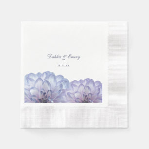 Serviette En Papier Dusty Blue élégant Mariage floral