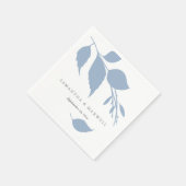 Serviette En Papier Dusty Blue Mariage thème Cocktail Serviettes (Coin)