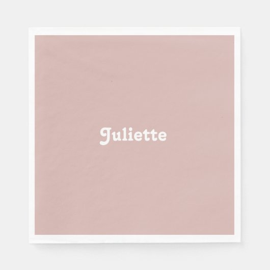 Serviette En Papier Dusty Blush (Devant)