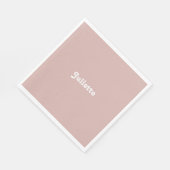 Serviette En Papier Dusty Blush (Coin)