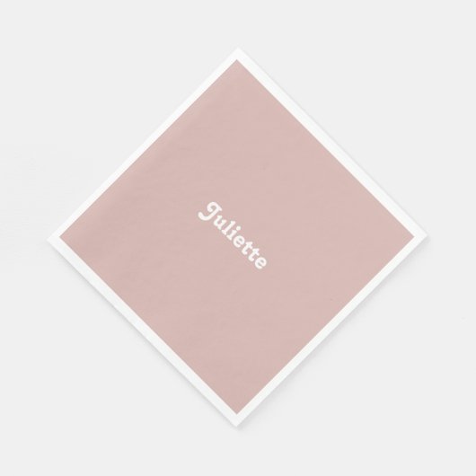 Serviette En Papier Dusty Blush (Coin)