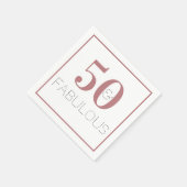 Serviette En Papier Dusty Pink 50 et fabuleuse fête d'anniversaire (Coin)