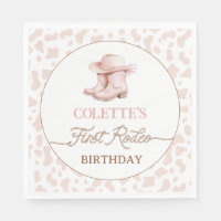 Dusty Pink Cowgirl Bottes Premier Rodéo 1er Annive