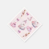 Serviette En Papier Dusty Rose Ballerina Anniversaire Avec Parties sci (Coin)