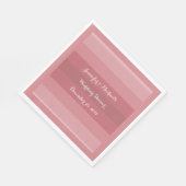 Serviette En Papier Dusty Rose Wedding shower, Anniversaire papier (Coin)