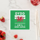Serviette En Papier Dydd Giles Dewi Hapus Joyeux St Davids Jour 2 (En situation)